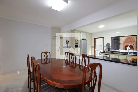 Sala de Jantar de casa à venda com 3 quartos, 190m² em Parque das Nações, Santo André