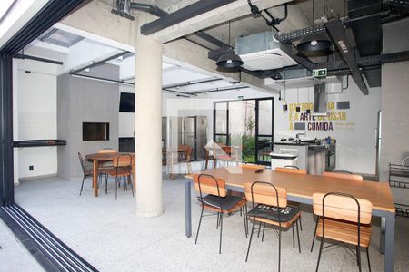 Área Comum - Cozinha Comunitária de kitnet/studio para alugar com 1 quarto, 12m² em Bom Fim, Porto Alegre