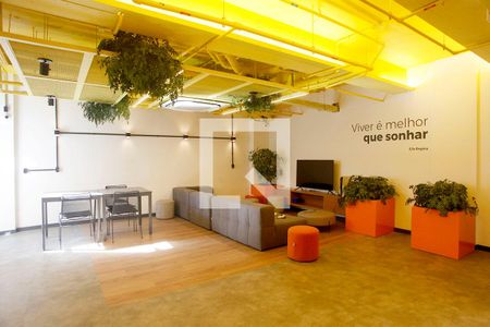 Área Comum - Lounge Televisão de kitnet/studio para alugar com 1 quarto, 12m² em Bom Fim, Porto Alegre