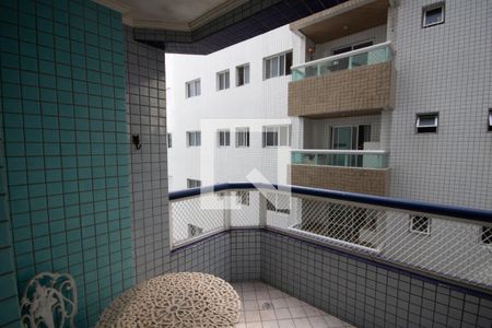 Varanda  de apartamento para alugar com 2 quartos, 75m² em Guilhermina, Praia Grande