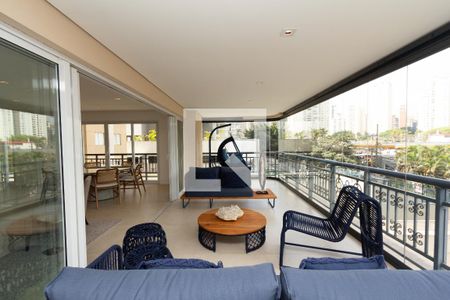 Varanda da Sala de apartamento à venda com 4 quartos, 275m² em Itaim Bibi, São Paulo