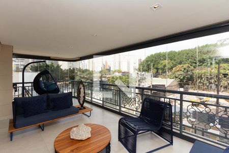 Varanda da Sala de apartamento à venda com 4 quartos, 275m² em Itaim Bibi, São Paulo