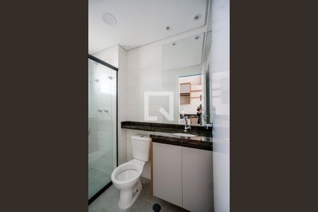 Banheiro de kitnet/studio para alugar com 1 quarto, 26m² em Tatuapé, São Paulo