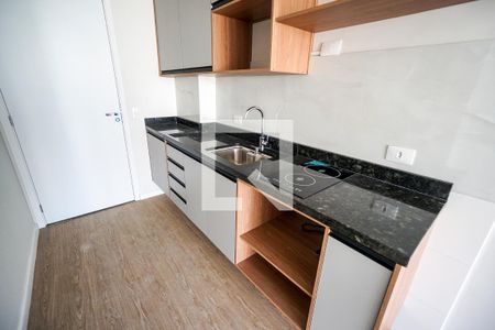 Cozinha de kitnet/studio para alugar com 1 quarto, 26m² em Tatuapé, São Paulo