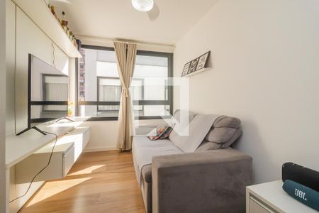 Sala de apartamento à venda com 1 quarto, 36m² em Menino Deus, Porto Alegre
