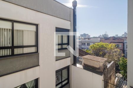 Vista da Sala de apartamento à venda com 1 quarto, 36m² em Menino Deus, Porto Alegre