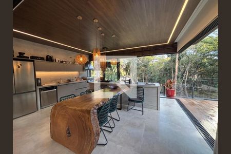 Cozinha gourmet de casa à venda com 3 quartos, 465m² em Aguas Claras, Brumadinho