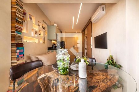 Varanda da Sala de apartamento à venda com 1 quarto, 34m² em Vila Clementino, São Paulo