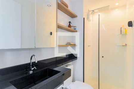 Banheiro Social de apartamento à venda com 2 quartos, 34m² em Santo Amaro, São Paulo