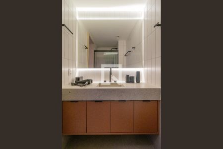 Banheiro de kitnet/studio à venda com 1 quarto, 25m² em Perdizes, São Paulo