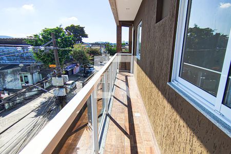 Sala- varanda de apartamento para alugar com 1 quarto, 54m² em Curicica, Rio de Janeiro