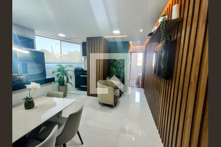Sala/Cozinha de apartamento à venda com 2 quartos, 60m² em Parque Xangri-lá, Contagem