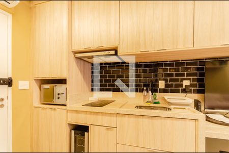 Cozinha de kitnet/studio para alugar com 1 quarto, 24m² em Vila Mariana, São Paulo