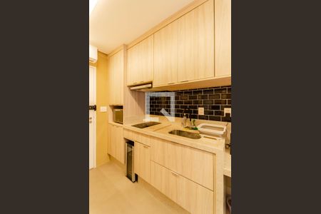 Cozinha de kitnet/studio para alugar com 1 quarto, 24m² em Vila Mariana, São Paulo