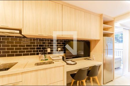 Cozinha de kitnet/studio para alugar com 1 quarto, 24m² em Vila Mariana, São Paulo