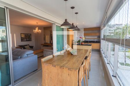 Varanda da Sala de apartamento à venda com 4 quartos, 159m² em Gutierrez, Belo Horizonte