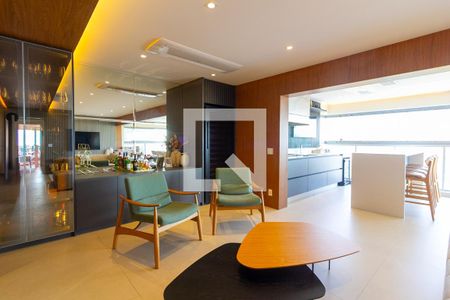 Sala de Estar de apartamento à venda com 3 quartos, 155m² em Vila Sofia, São Paulo