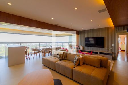 Sala de Estar de apartamento à venda com 3 quartos, 155m² em Vila Sofia, São Paulo