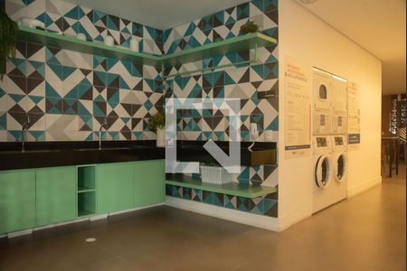 Área comum - Lavanderia de kitnet/studio para alugar com 1 quarto, 21m² em Vila Clementino, São Paulo