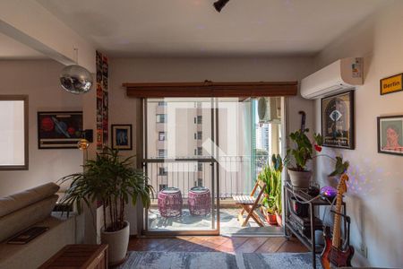 Sala - Sacada de apartamento à venda com 2 quartos, 92m² em Indianópolis, São Paulo