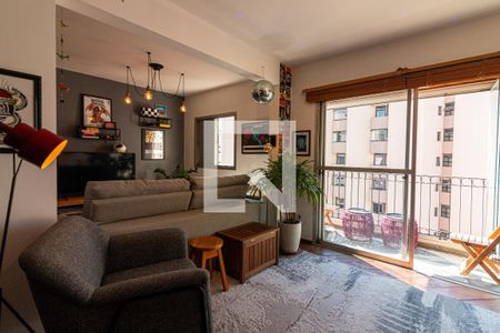 Sala de apartamento à venda com 2 quartos, 92m² em Indianópolis, São Paulo