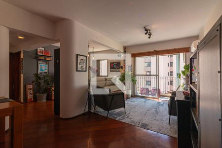 Sala de apartamento à venda com 2 quartos, 92m² em Indianópolis, São Paulo