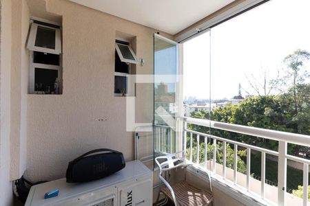 Varanda da Sala de apartamento à venda com 2 quartos, 56m² em Vila Caraguata, São Paulo