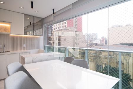 Varanda da Sala de apartamento à venda com 2 quartos, 65m² em Bela Vista, São Paulo