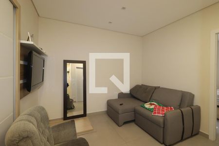 Sala de TV de apartamento à venda com 4 quartos, 200m² em Vila Valparaíso, Santo André
