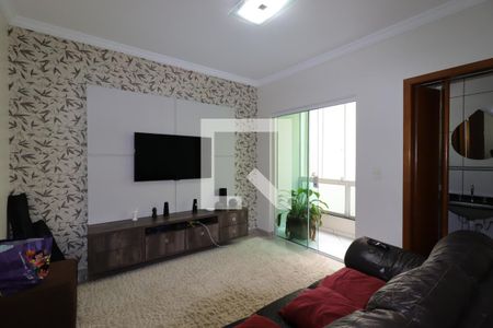 Sala de Estar de apartamento à venda com 4 quartos, 200m² em Vila Valparaíso, Santo André