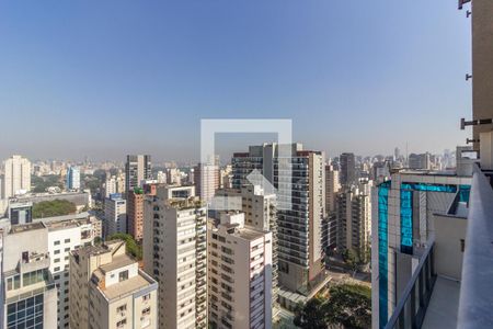Varanda Vista de apartamento à venda com 3 quartos, 155m² em Jardim Paulista, São Paulo