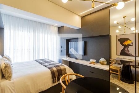 Studio de kitnet/studio para alugar com 1 quarto, 28m² em Indianópolis, São Paulo