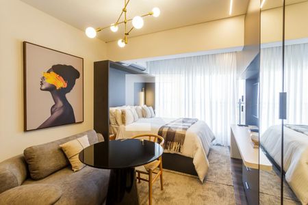 Studio de kitnet/studio para alugar com 1 quarto, 28m² em Indianópolis, São Paulo