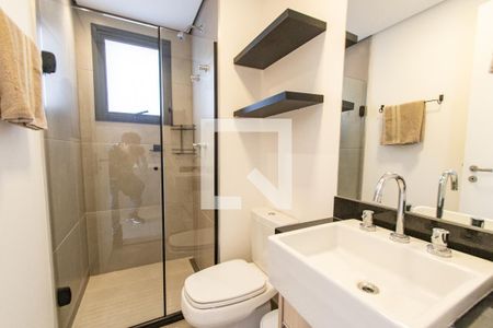 Banheiro de kitnet/studio para alugar com 1 quarto, 20m² em Vila Mariana, São Paulo