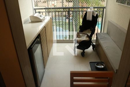Varanda da Sala de apartamento à venda com 3 quartos, 62m² em Parque Sao Domingos, São Paulo