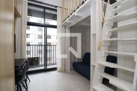 Sala/Quarto de kitnet/studio para alugar com 1 quarto, 24m² em Pinheiros, São Paulo