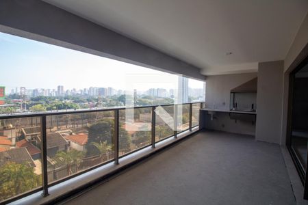 Varanda Gourmet de apartamento à venda com 3 quartos, 136m² em Campo Belo, São Paulo
