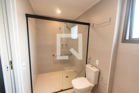 Banheiro Social de kitnet/studio para alugar com 1 quarto, 27m² em Paraíso, São Paulo