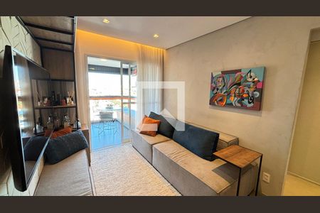 Sala de apartamento à venda com 2 quartos, 70m² em Vila Curuçá, Santo André