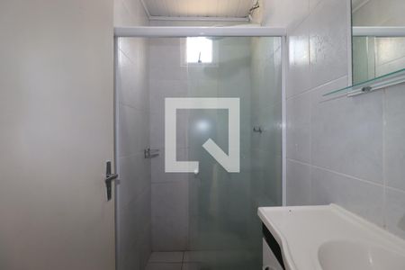 Banheiro de kitnet/studio para alugar com 1 quarto, 20m² em Vila Valparaíso, Santo André