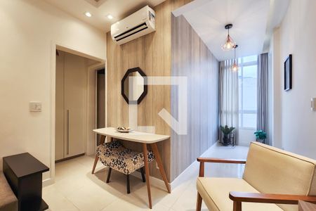 Sala de apartamento para alugar com 1 quarto, 41m² em Santa Teresa, Rio de Janeiro