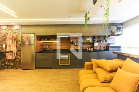 Sala/Cozinha de apartamento à venda com 2 quartos, 48m² em Vila Carmosina, São Paulo