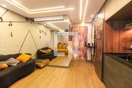 Sala/Cozinha de apartamento à venda com 2 quartos, 48m² em Vila Carmosina, São Paulo