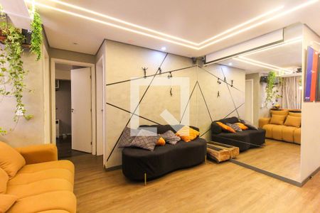Sala/Cozinha de apartamento à venda com 2 quartos, 48m² em Vila Carmosina, São Paulo