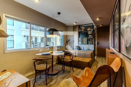 Sala de apartamento à venda com 1 quarto, 45m² em Santa Cecilia, São Paulo