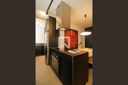 Sala/Cozinha de apartamento para alugar com 1 quarto, 60m² em Cerqueira César, São Paulo