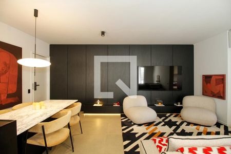 Sala/Cozinha de apartamento para alugar com 1 quarto, 60m² em Cerqueira César, São Paulo