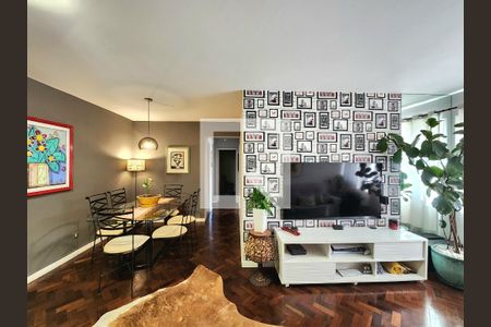 Sala de apartamento para alugar com 3 quartos, 98m² em Indianópolis, São Paulo