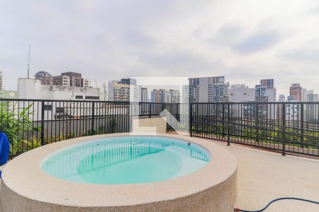 Área comum - Piscina de kitnet/studio para alugar com 1 quarto, 20m² em Jardim das Acacias, São Paulo