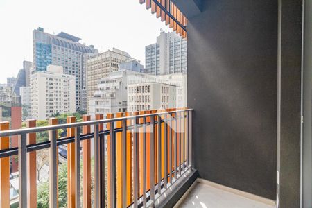 Varanda do Studio de kitnet/studio para alugar com 1 quarto, 24m² em Jardim Paulista, São Paulo